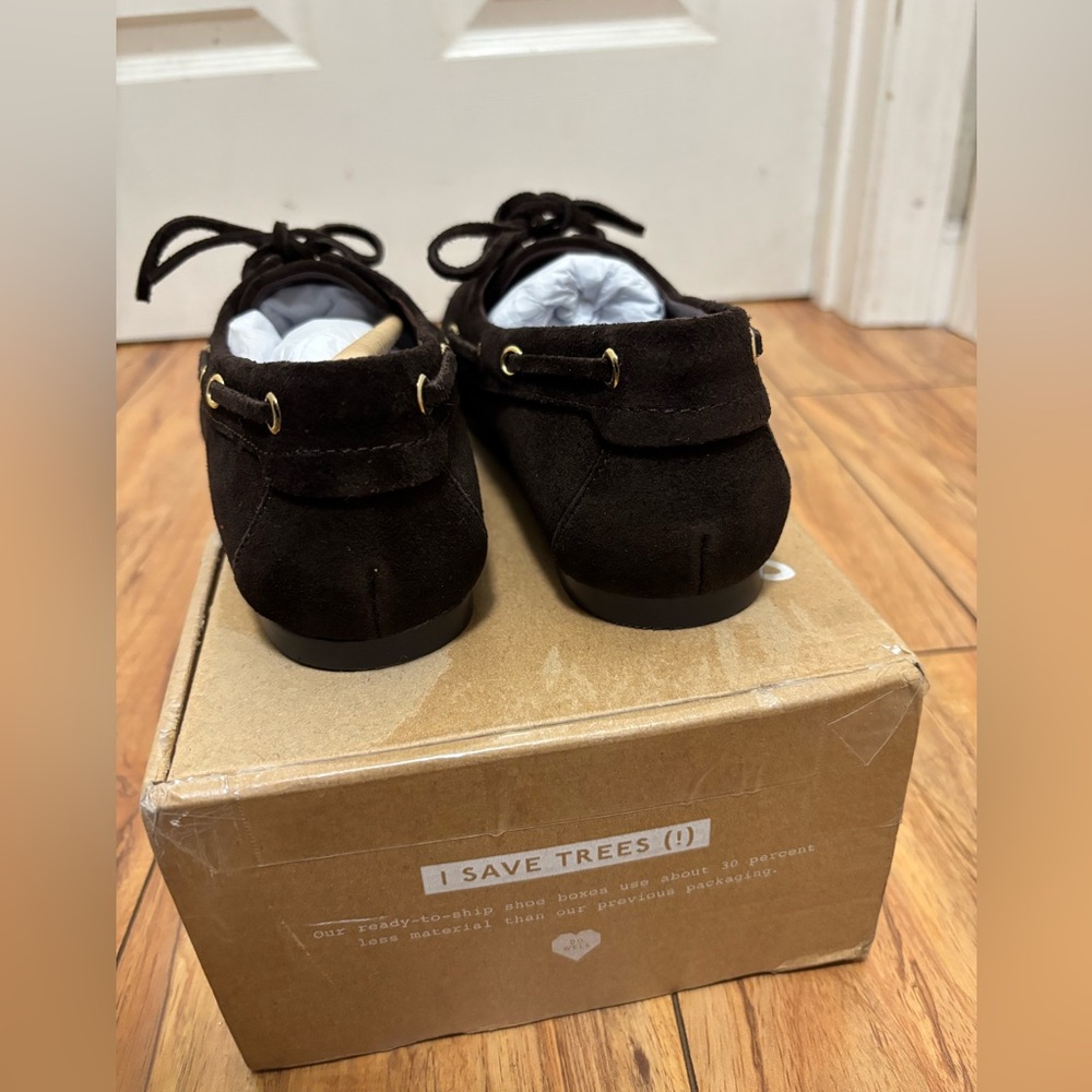 NWT Madewell The Jamie Boat Shoe in Dark Carob - Picture 8 of 11